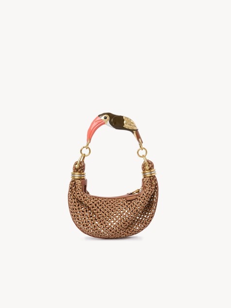 Petit sac hobo Bracelet bag en cuir tress&eacute;