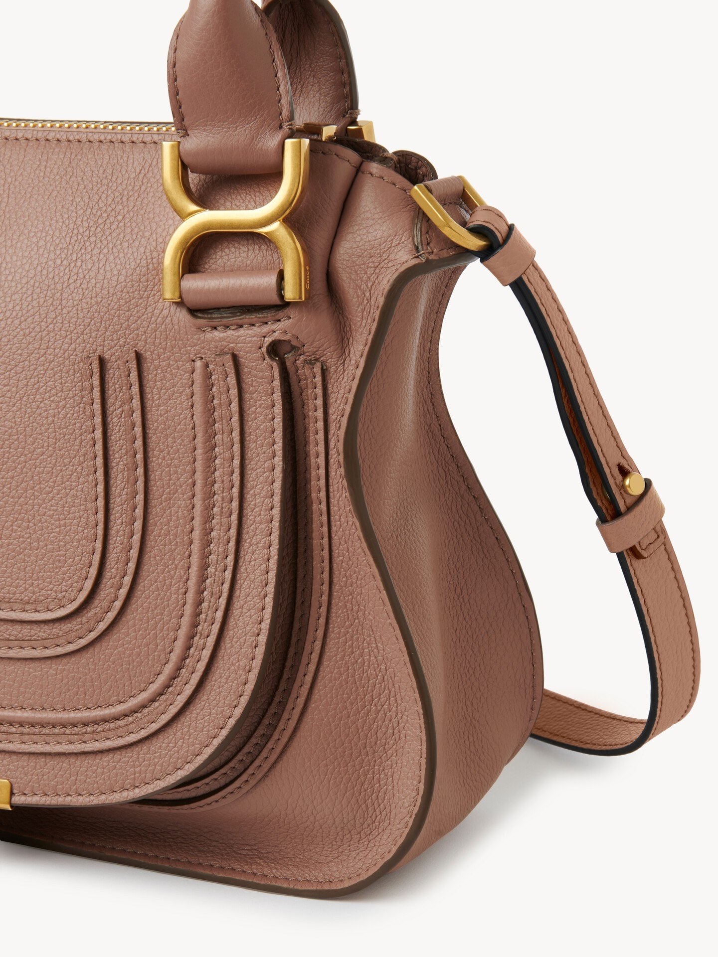 Small Marcie bag in grained leather - 3