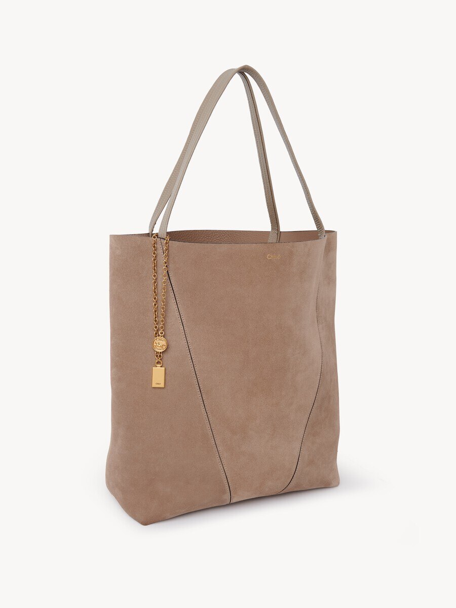 Gro&szlig;e Chlo&eacute; Spin Tote Bag aus Wildleder - 6