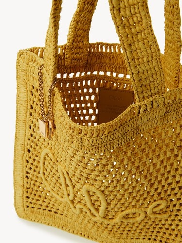 Summer Banana tote bag in raffia - 5