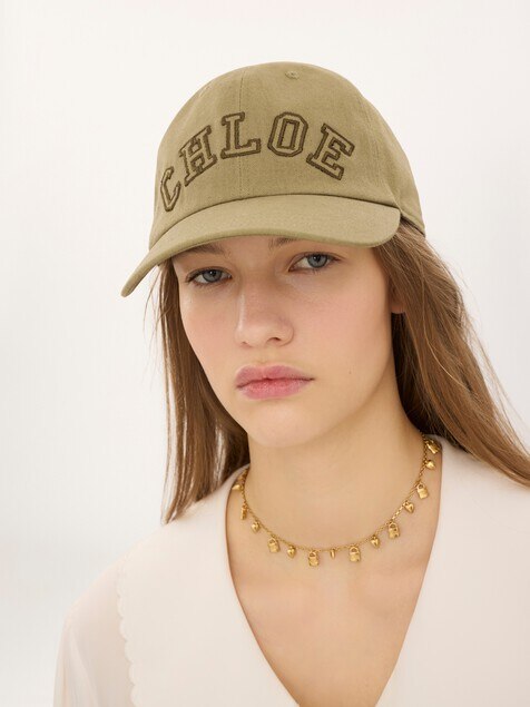 The Chlo&eacute; Signature cap in cotton