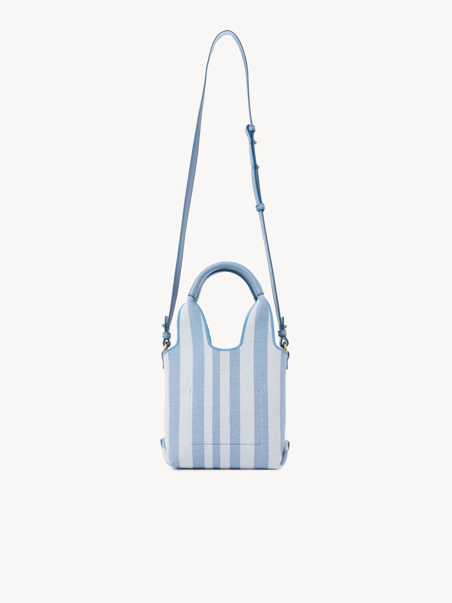 Mini Chlo&eacute; Stripy tote bag in jacquard - 4.0