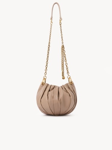 Chlo&eacute; Pliss&eacute; shoulder bag with chain in pleated leather - 5