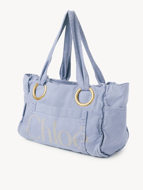 Large Chlo&eacute; Plage tote bag in cotton