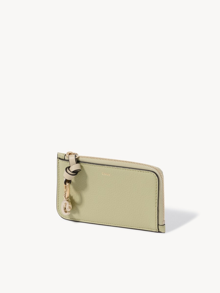 Alphabet wallet in grained leather - 2
