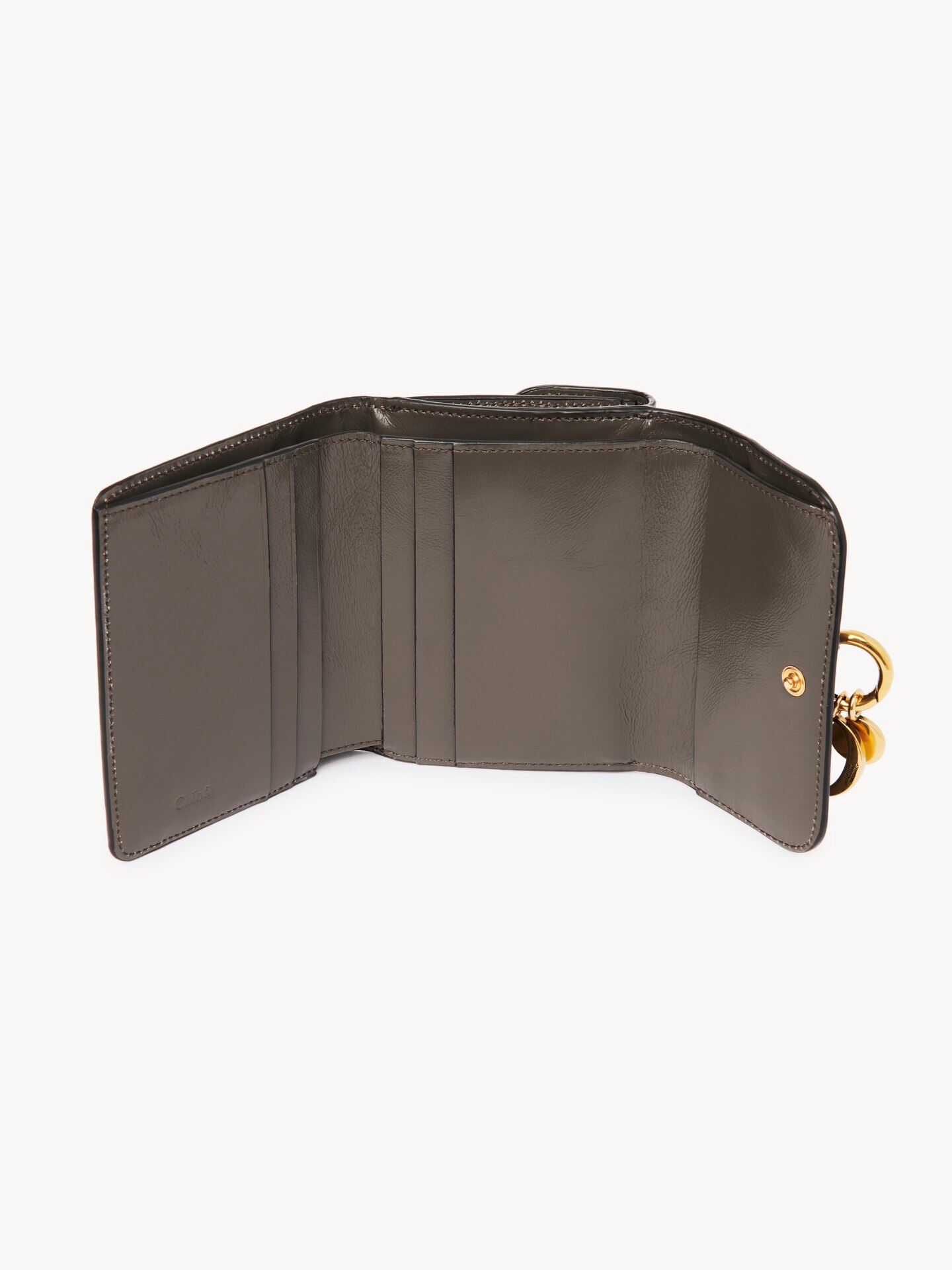 Small Alphabet tri-fold in shiny leather - 5