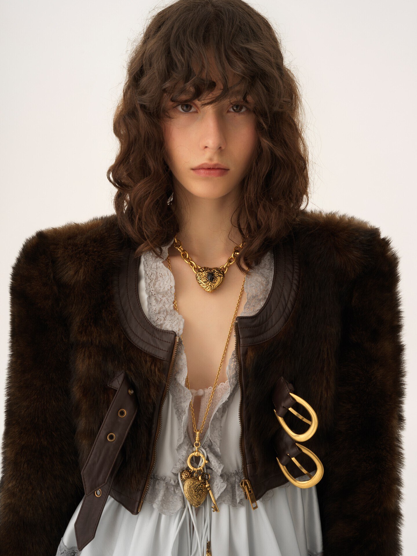 Spencer-Jacke im Cropped-Stil aus Leder - 7