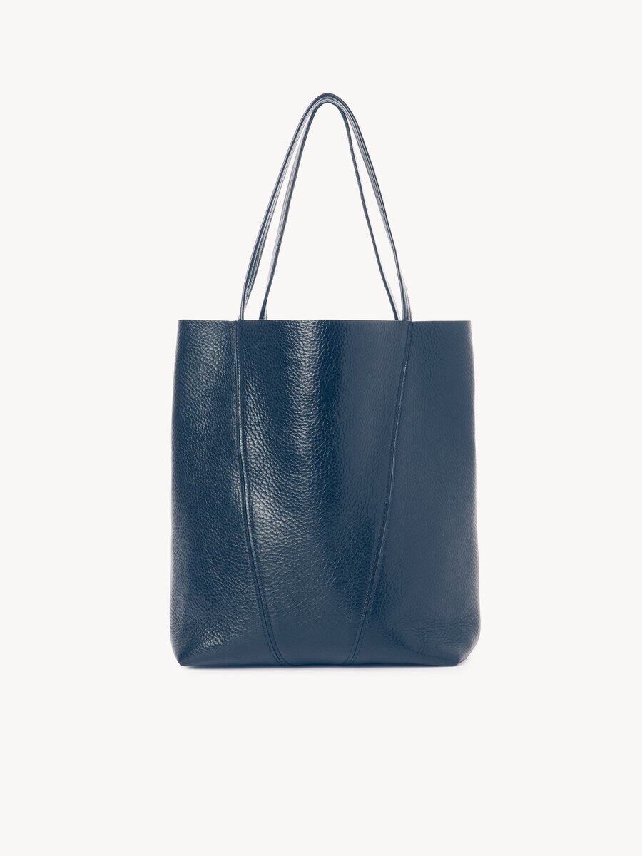 Sac cabas Chlo&eacute; Spin en cuir grain&eacute; - 4