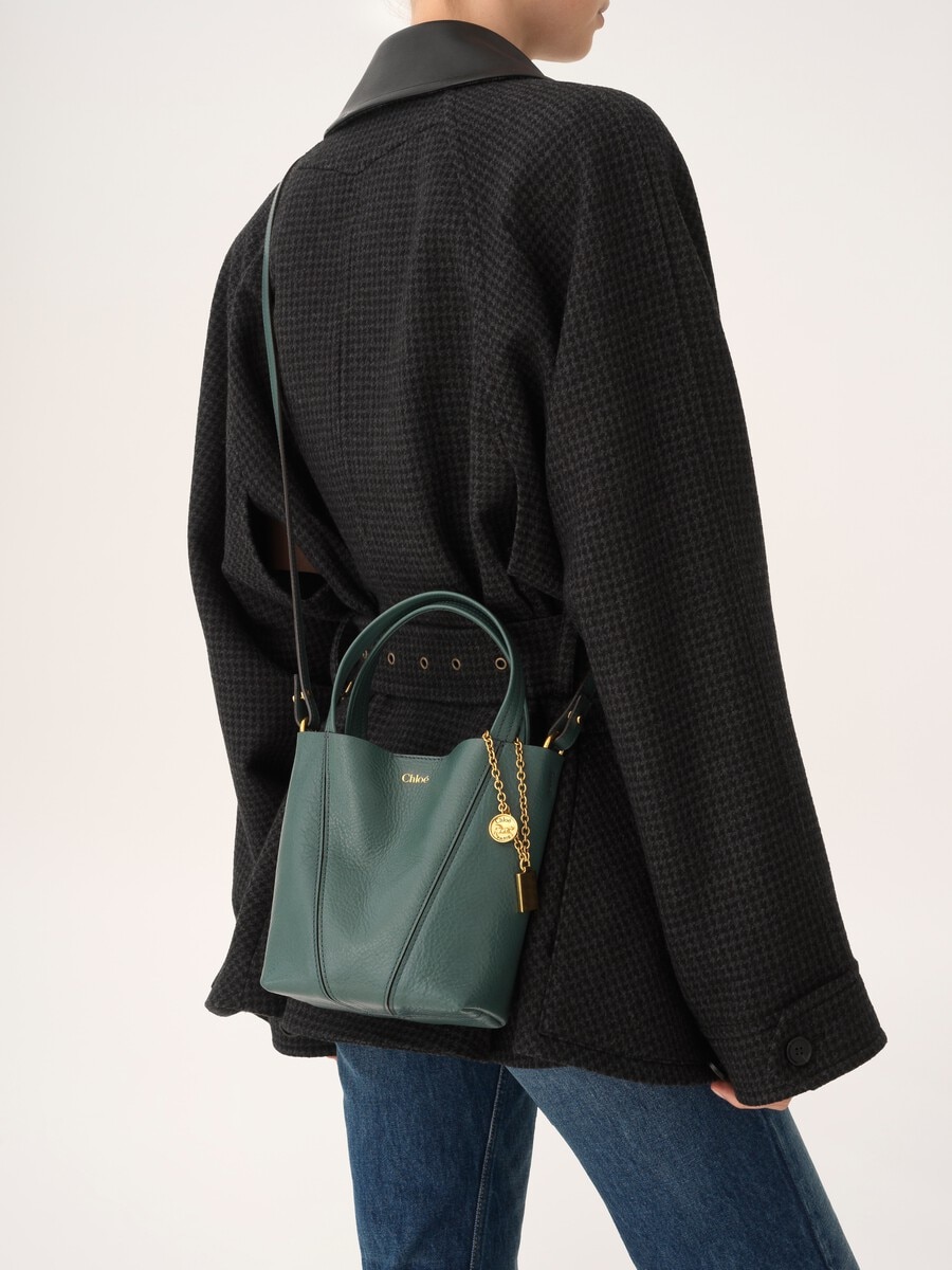 Kleine Chlo&eacute; Spin Tote Bag aus genarbtem Leder - 3