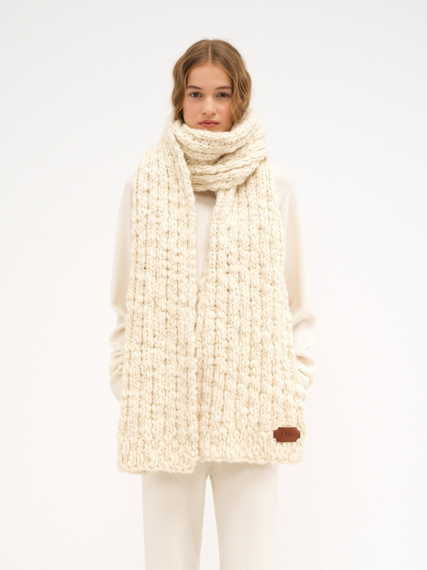 Scarf in extra fine wool & silk - 3