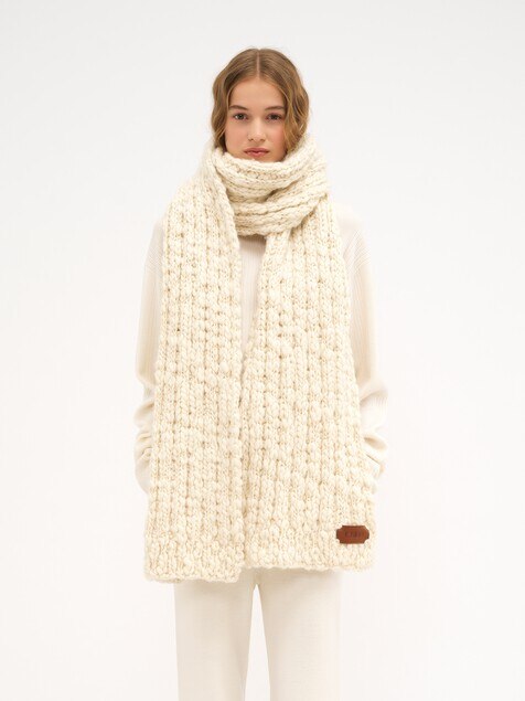 Scarf in extrafine wool & silk