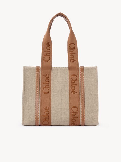 Woody tote bag in linen