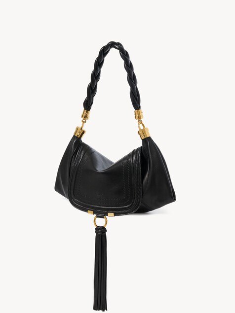 Small Marcie Foulard hobo bag in soft leather