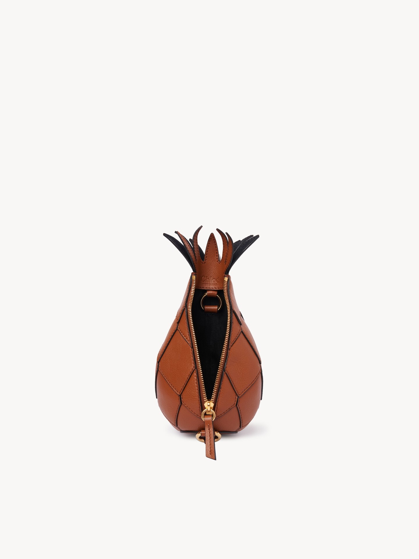 Sac bandouli&egrave;re ananas en cuir grain&eacute; - 6