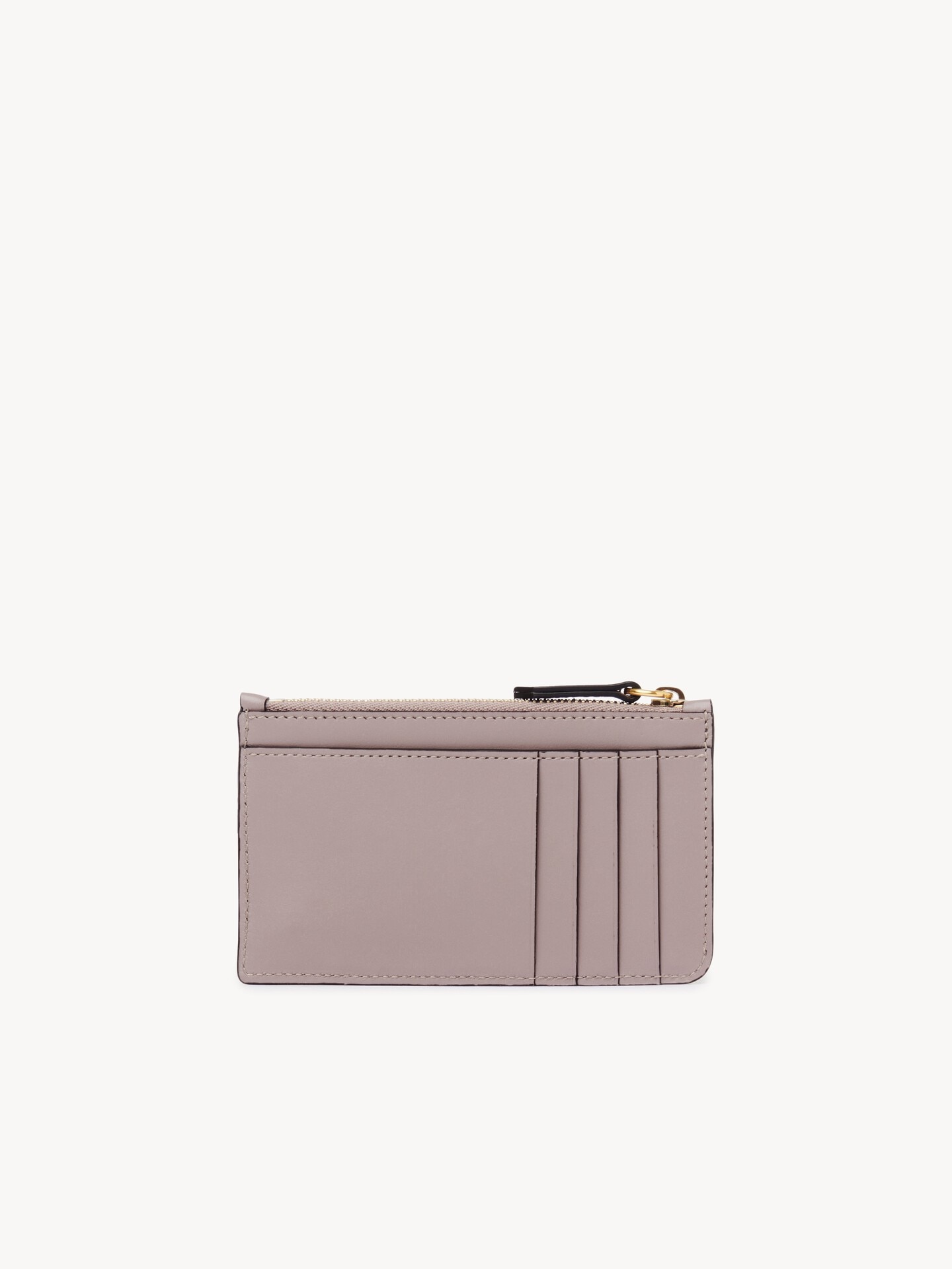 Cartera Chlo&eacute; Iconic peque&ntilde;a con ranuras para tarjetas de cuero brillante - 4