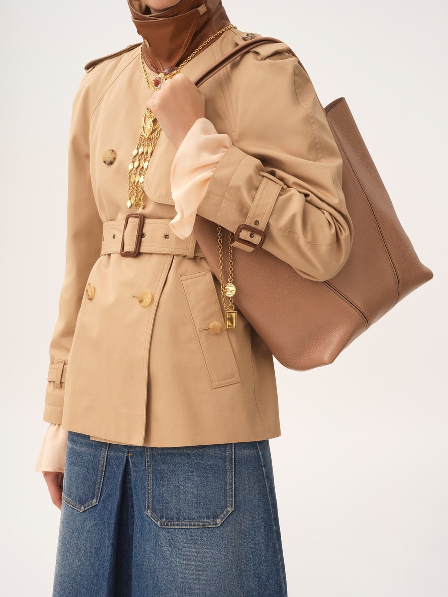 Chlo&eacute; Spin tote bag in grained leather - 3