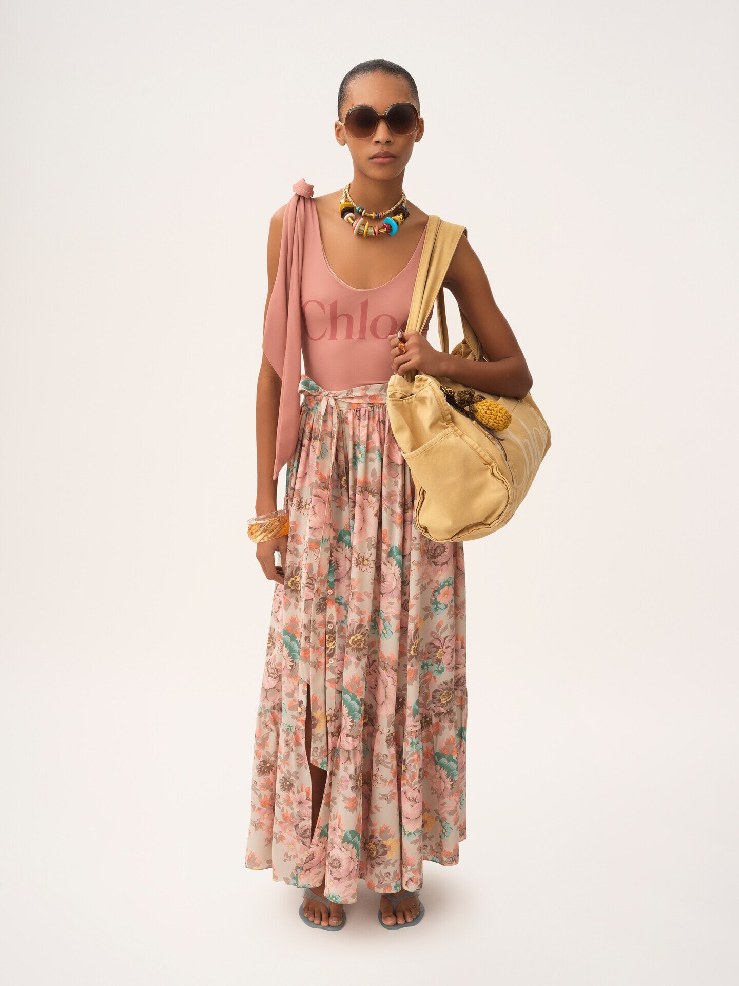 Ba&ntilde;ador de una pieza con logotipo y tirantes anudados - 3