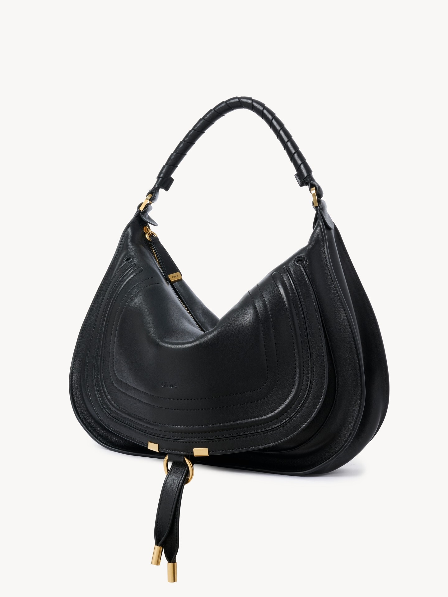 Sac port&eacute; &eacute;paule Marcie en cuir lisse - 6