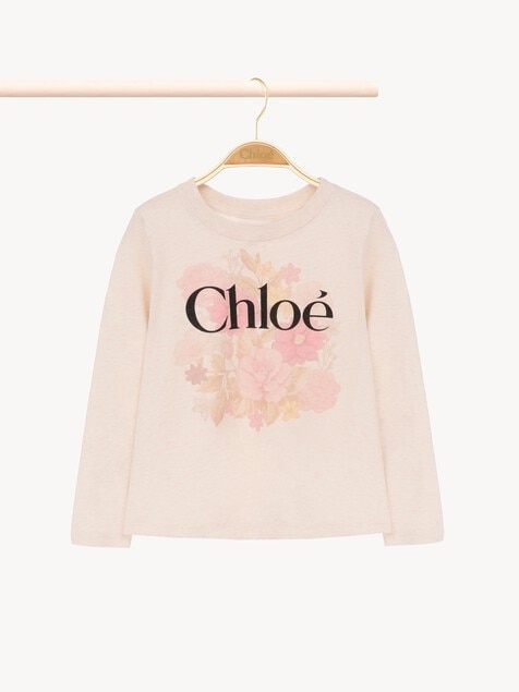 Kids' long-sleeve logo top