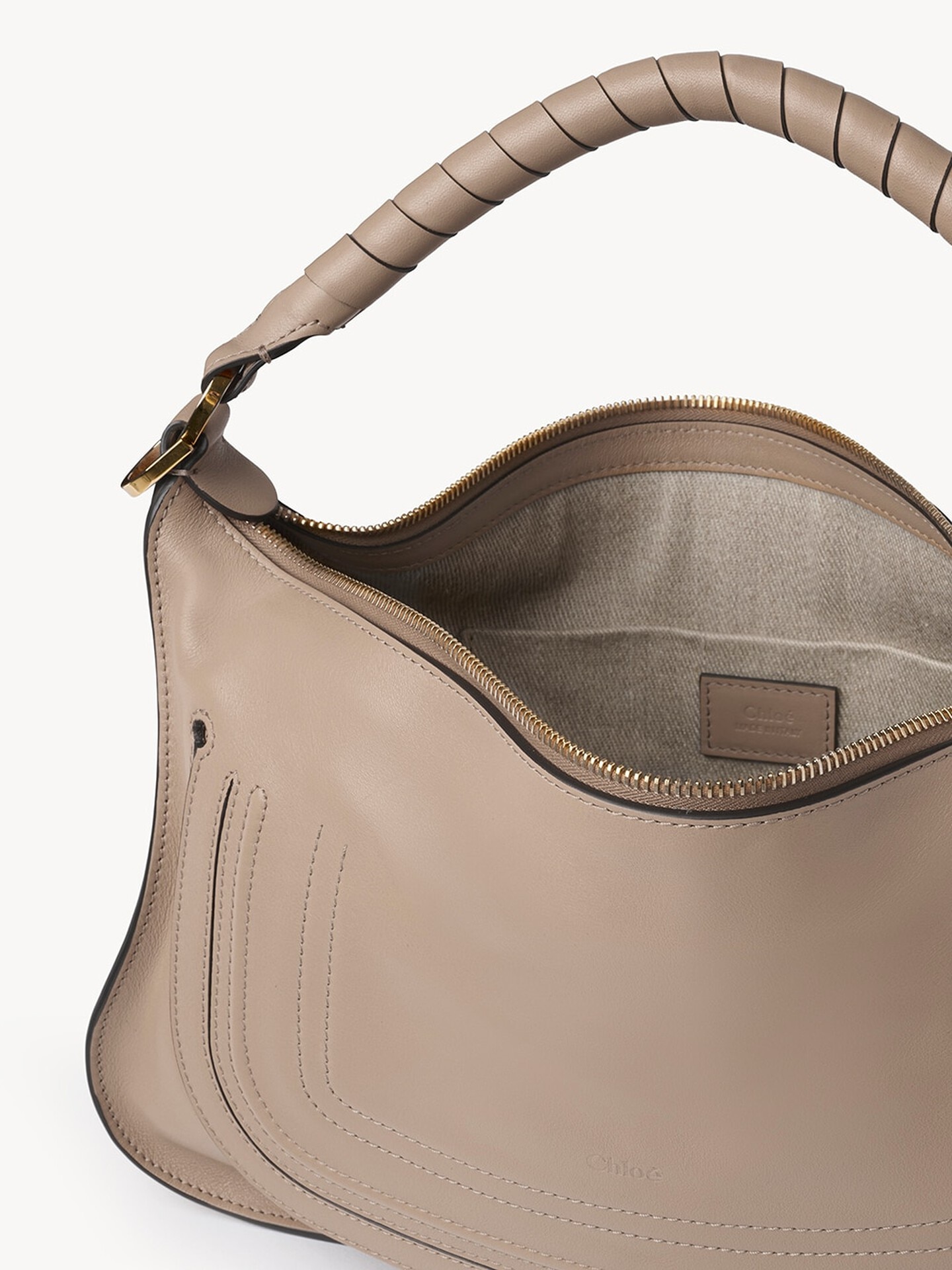 ソフトレザー製Marcieスモールショルダーバッグ ベージュ - Chloé