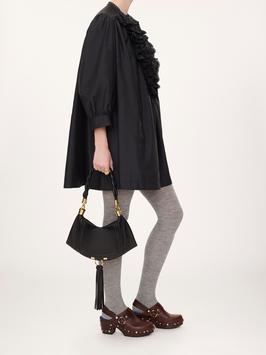 Bolso hobo Marcie Foulard peque&ntilde;o de cuero suave - 8