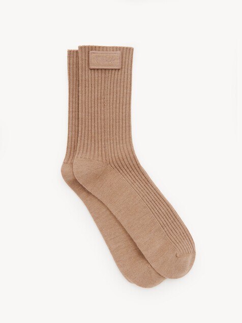 Chaussettes Chlo&eacute; Signature en maille de laine