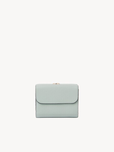 Small Alphabet tri-fold in grained leather