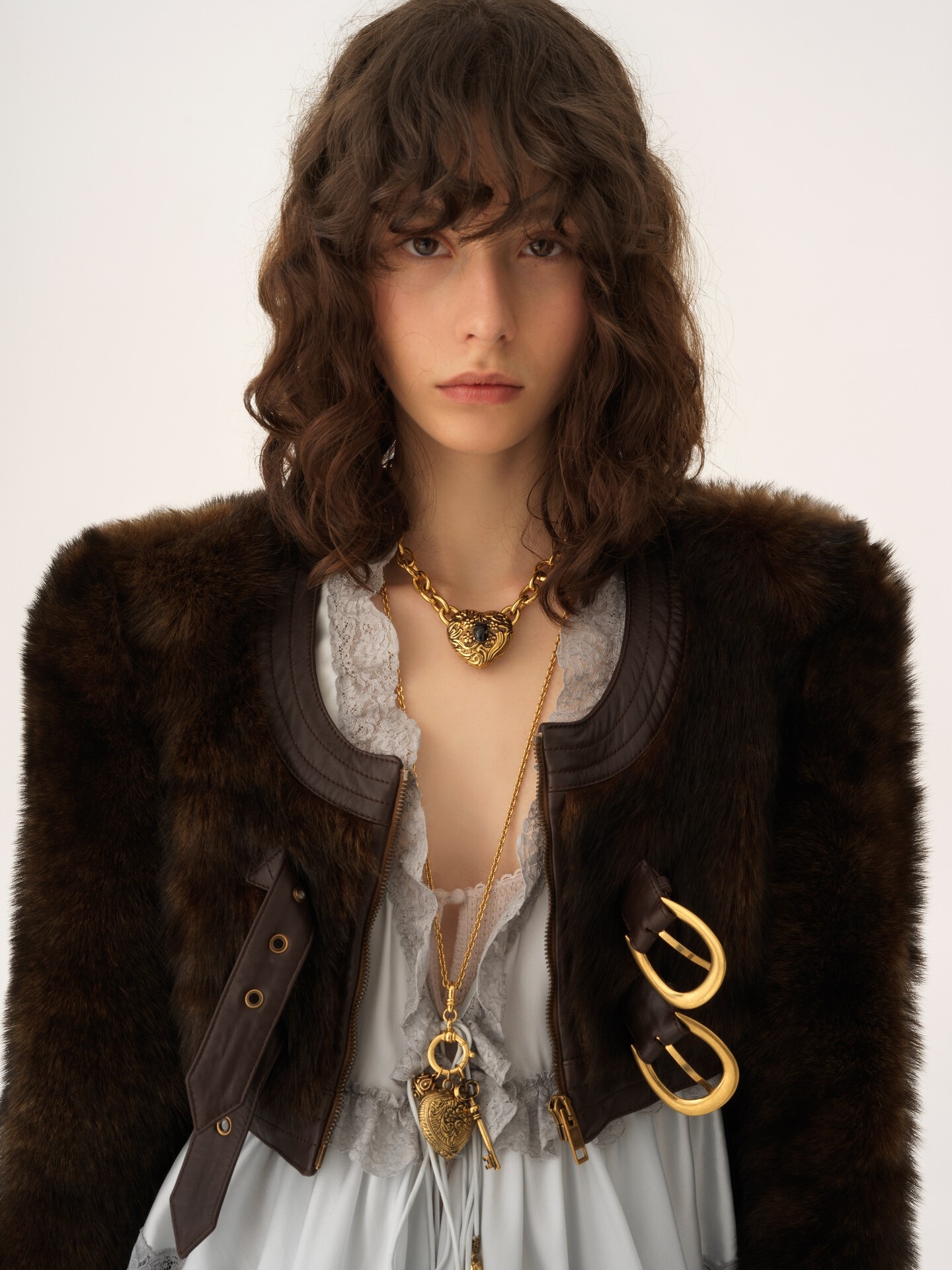 Giacca Spencer corta in pelle - 7