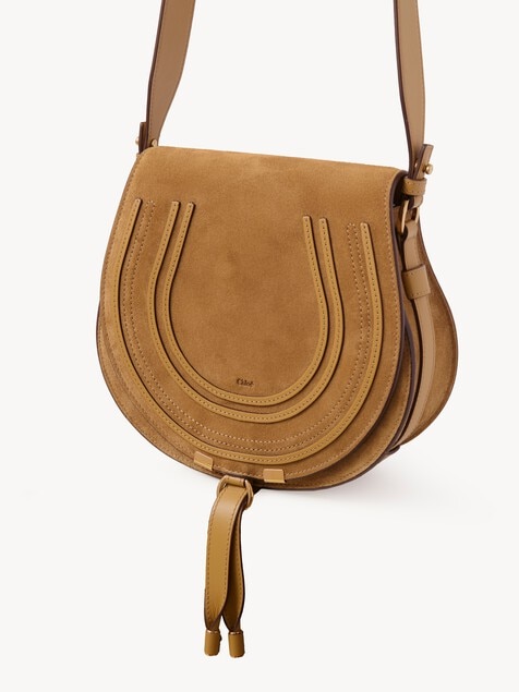 Marcie saddle bag in grained leather