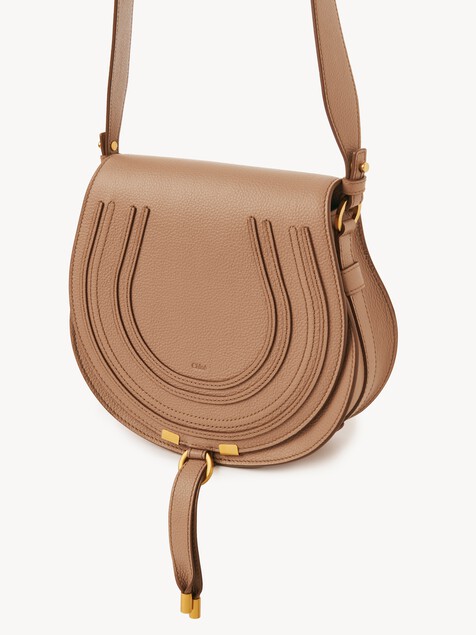 Marcie saddle bag in grained leather