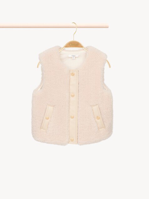 Veste sans manches boutonn&eacute;e enfant