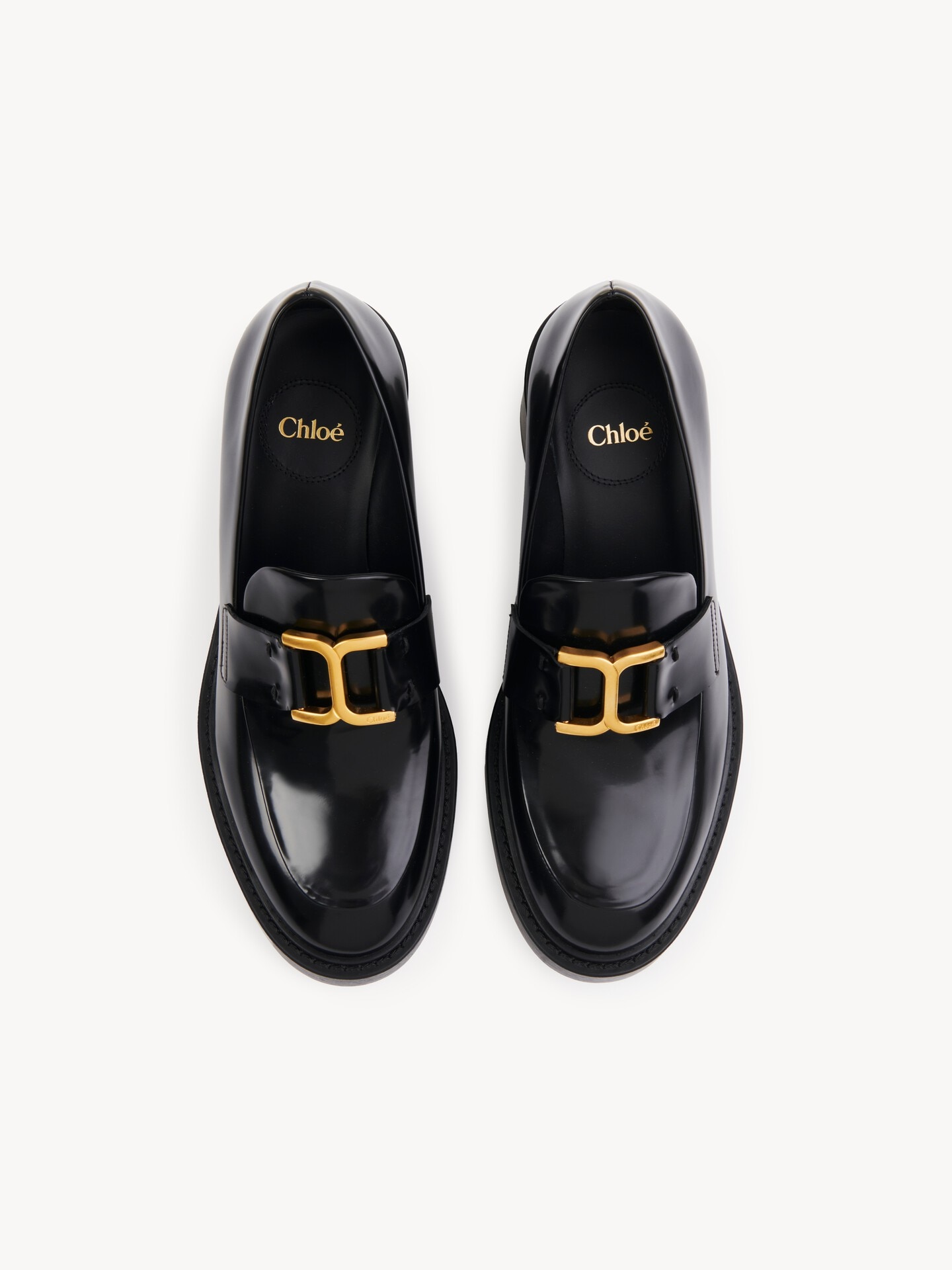 Marcie heeled loafer Black - Chloé