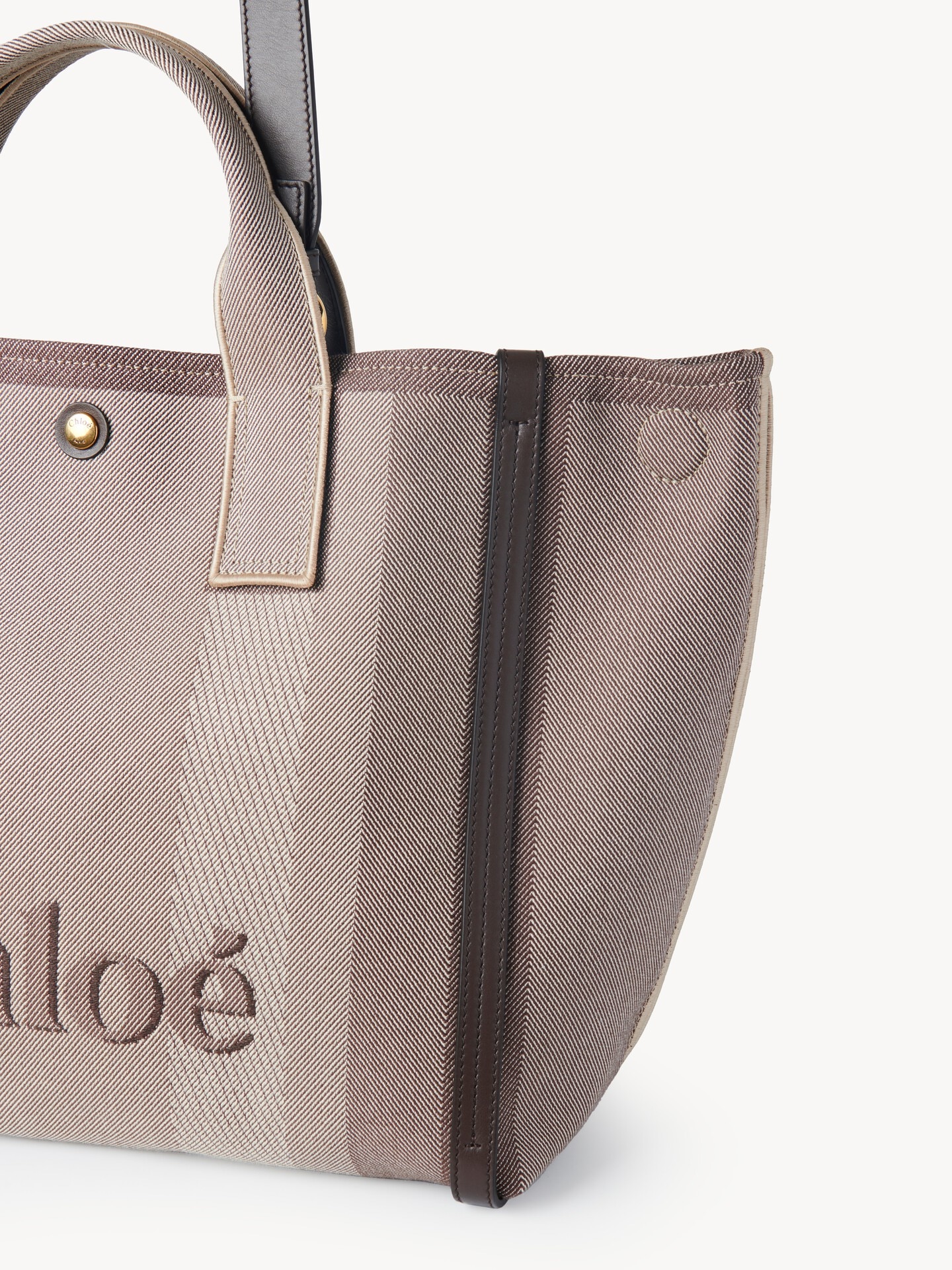 Chlo&eacute; Carry tote bag in canvas - 6