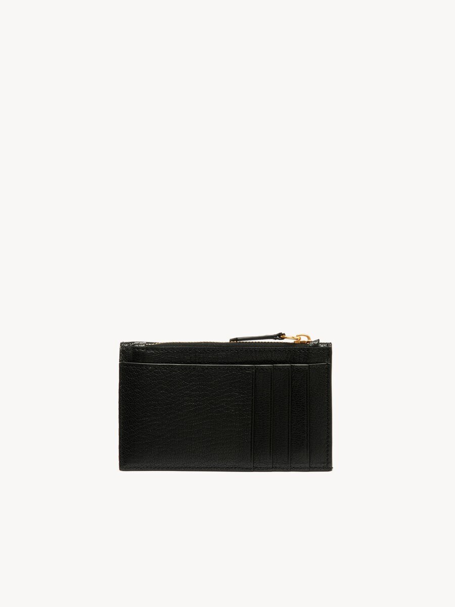 Small Envelope purse with card slots in grained leather - 4