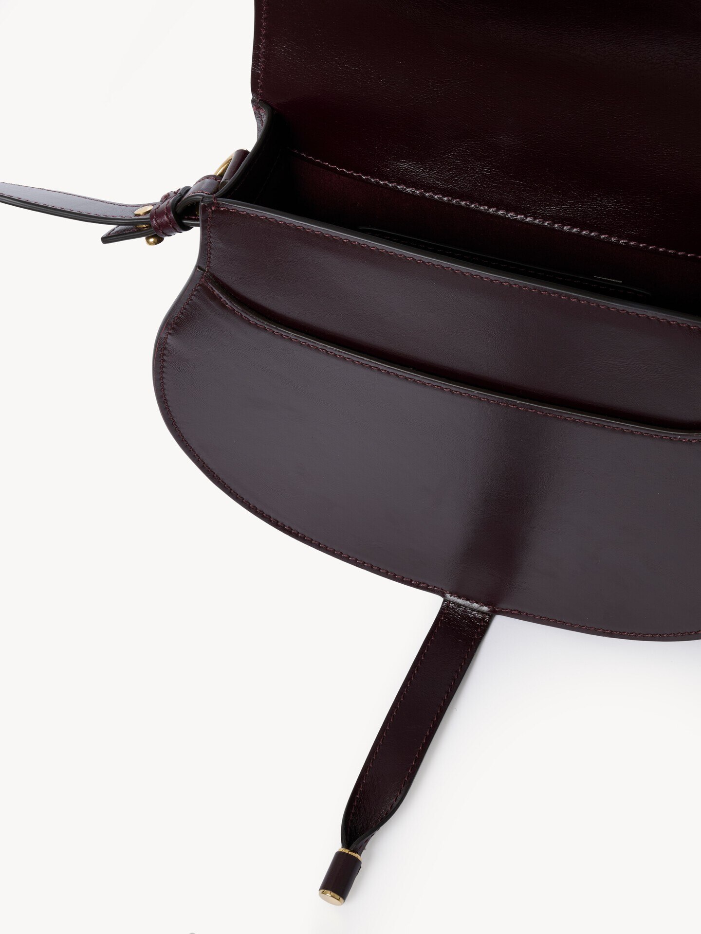 Marcie saddle bag in shiny leather - 6