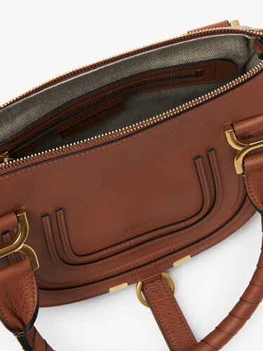 Small Marcie bag in grained leather - 8