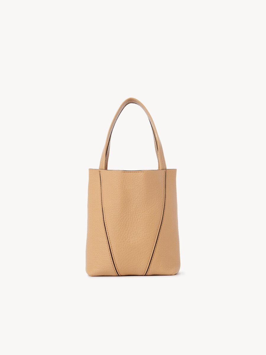 Small Chlo&eacute; Spin tote bag in grained leather - 5