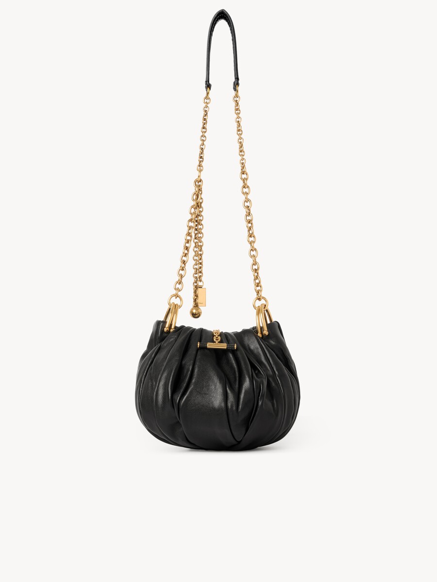Chlo&eacute; Pliss&eacute; shoulder bag with chain in pleated leather - 2