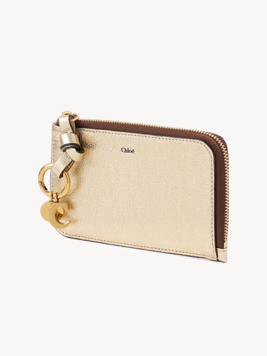 Cartera Alphabet de cuero metalizado - 3