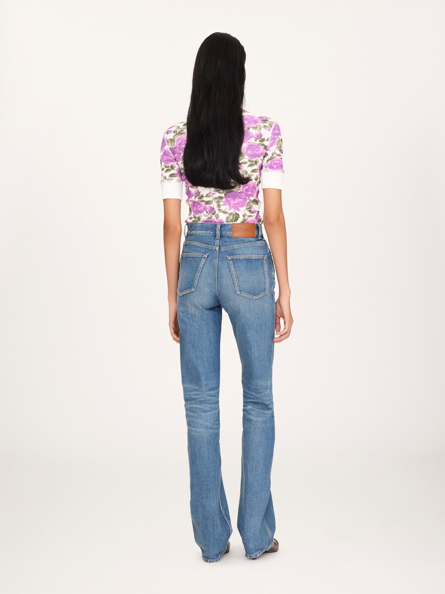 Straight jeans in denim - 5