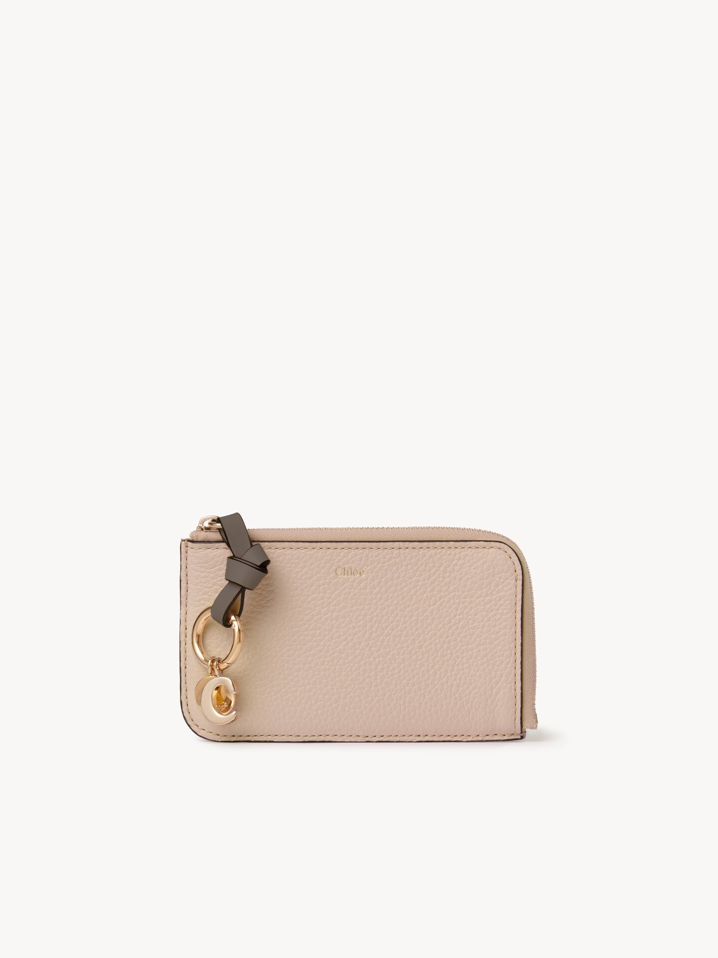 Alphabet wallet in grained leather - 2