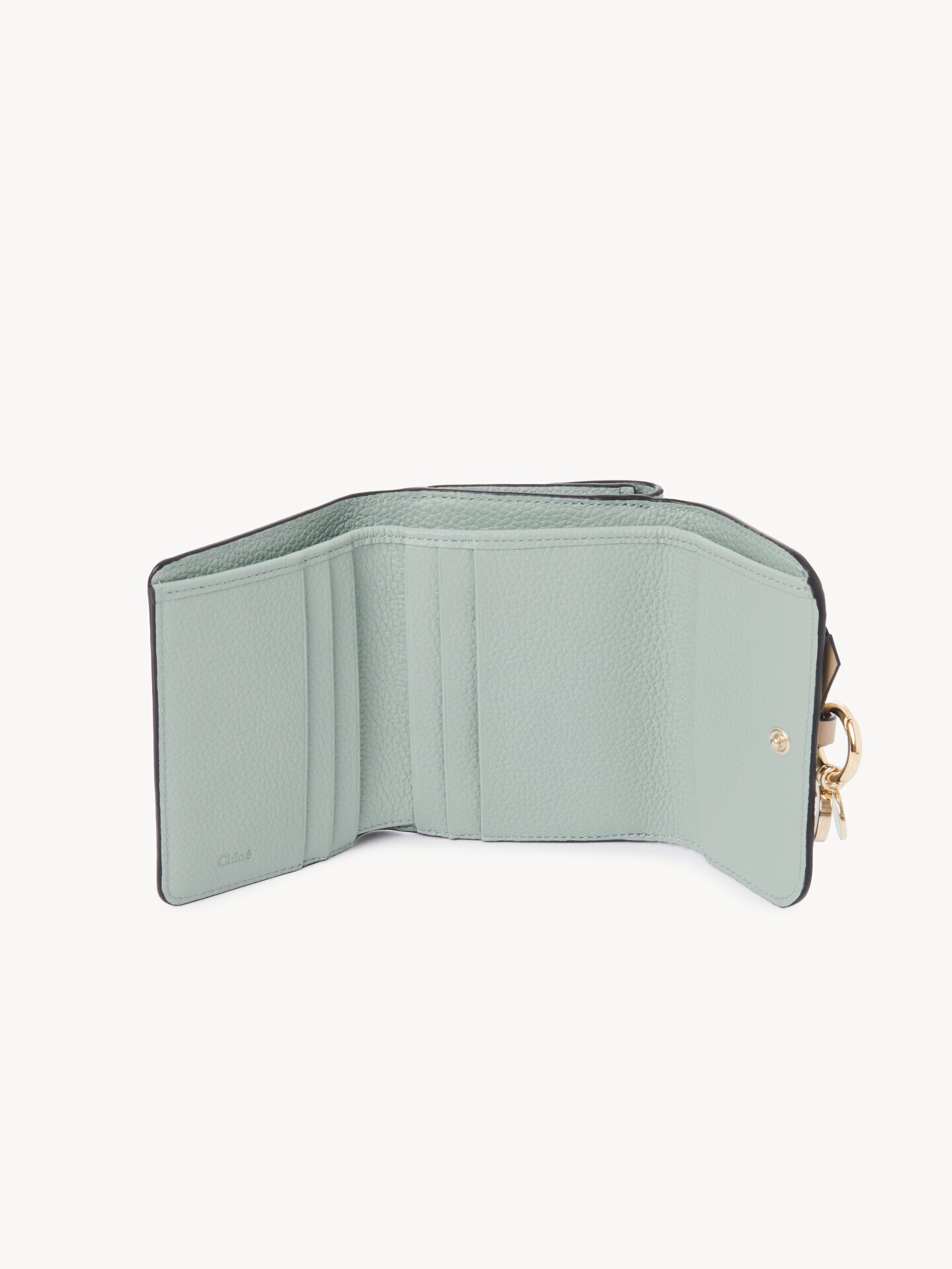 Small Alphabet tri-fold in grained leather - 5