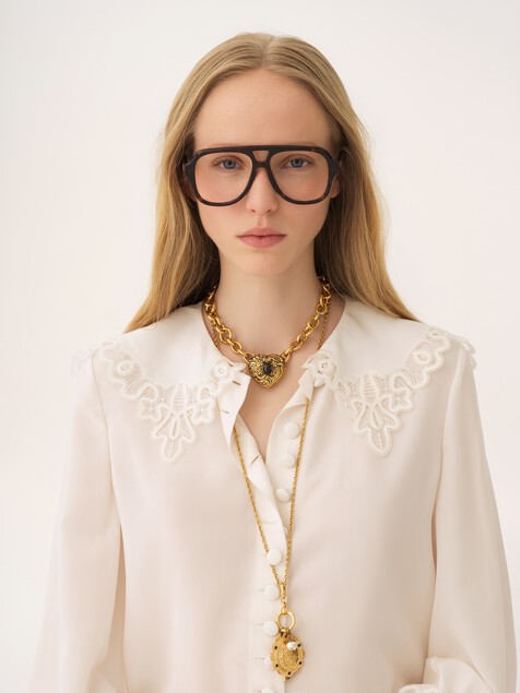 Chlo&eacute; aviator eyeglasses
