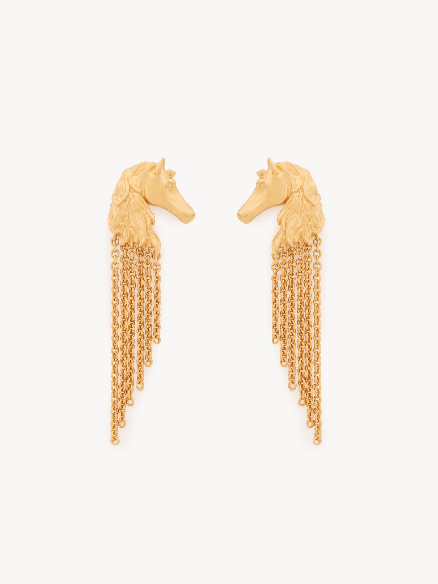 Chlo&eacute; Chain Horse ピアス - 1