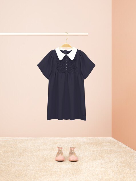 Vestido con cuello para ni&ntilde;os