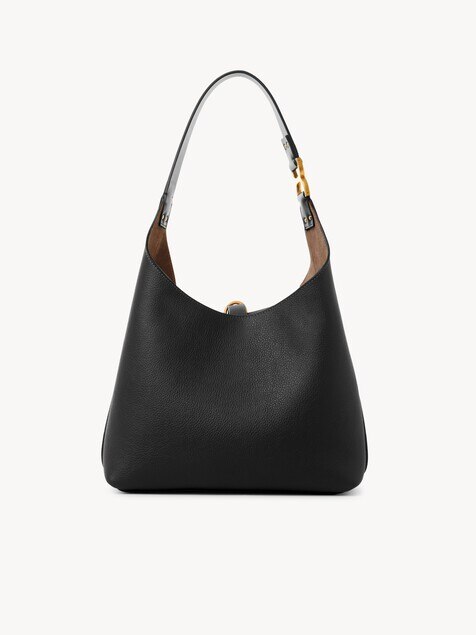 Small Marcie hobo bag in grained leather