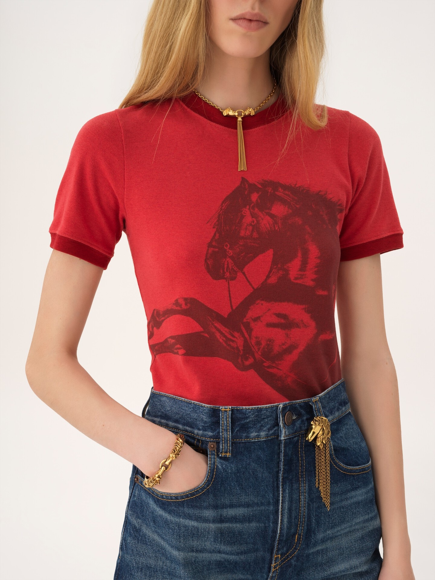 The Chlo&eacute; Chain Horse cuff - 3