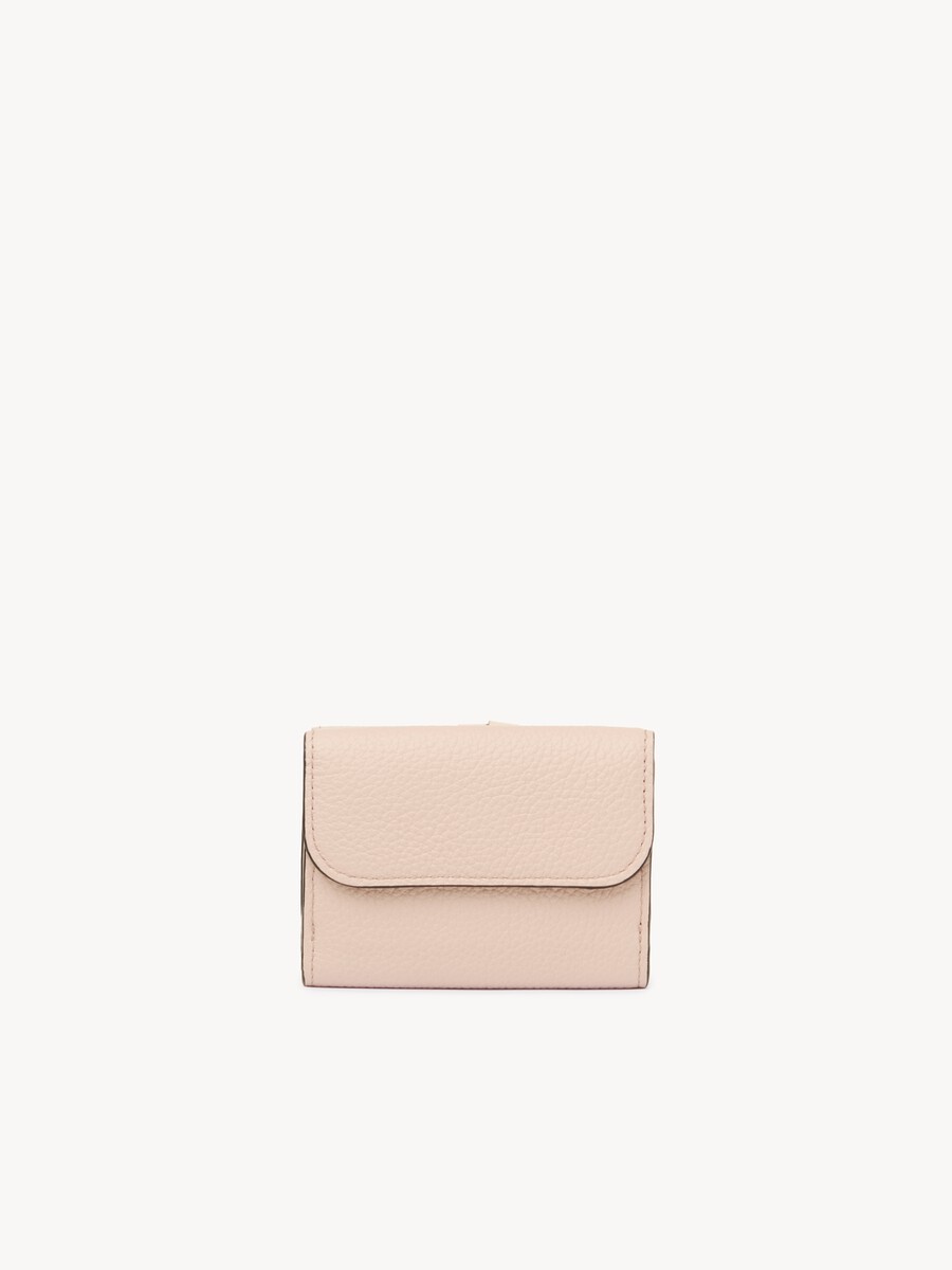 Mini Alphabet tri-fold in grained leather - 4