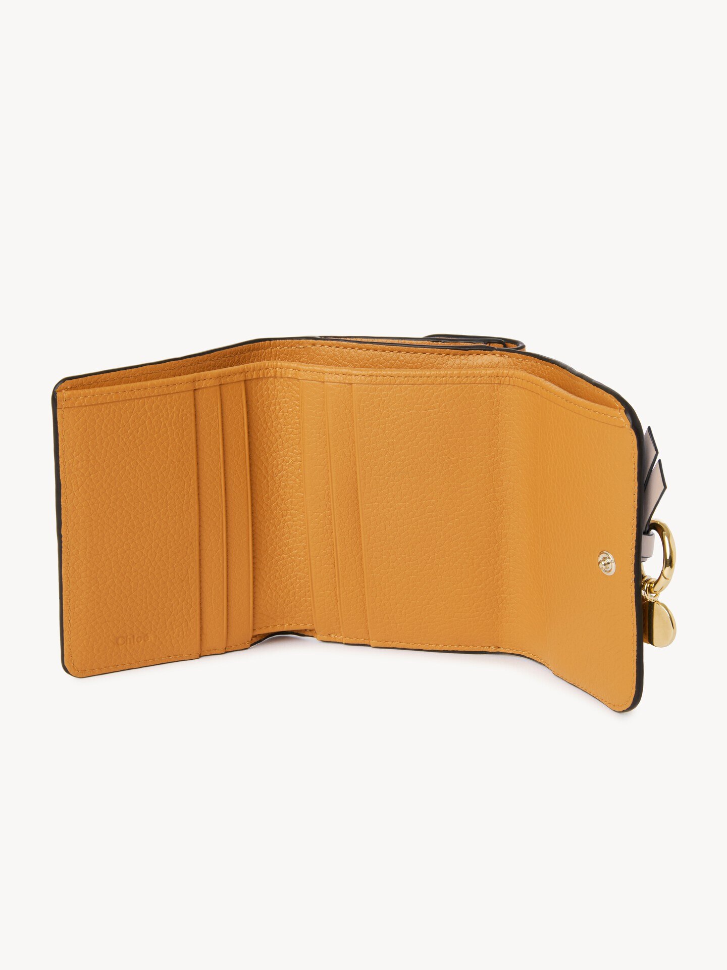 グレインレザー製Alphabetスモールトリフォールド - 5