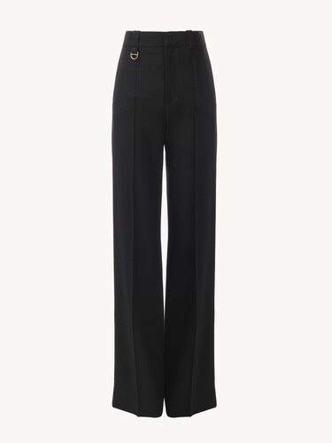 Boyish tailored pants in wool grain de poudre - 2